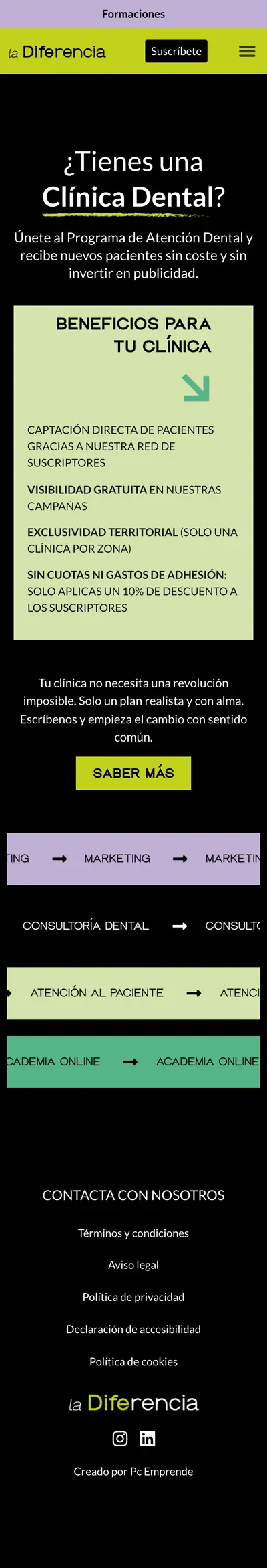 La Diferencia Brand · PAD · Móvil