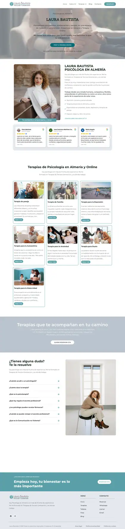 Laura Bautista · Inicio