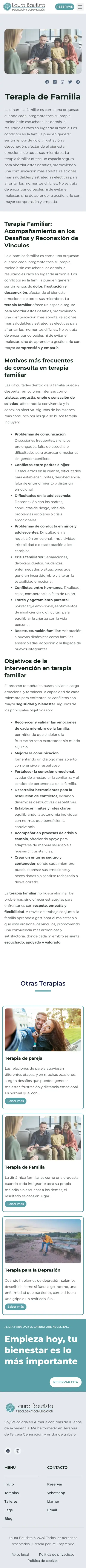 Laura Bautista · Terapia de Familia · Móvil