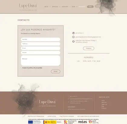 Lupe Durá · Contacto