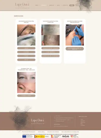 Lupe Durá · Servicios