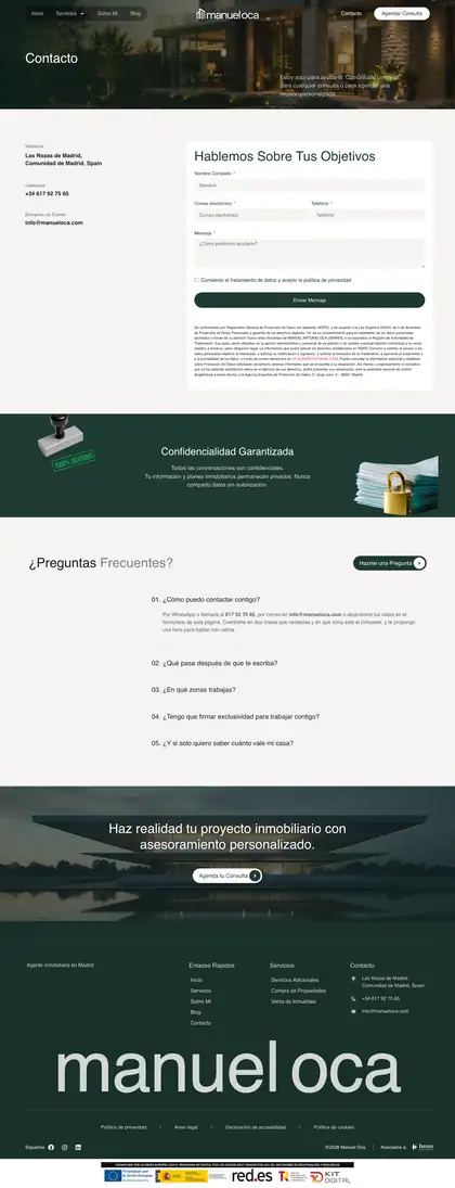Manuel Oca · Contacto