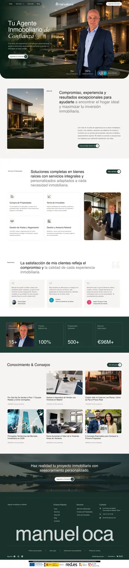 Manuel Oca · Inicio