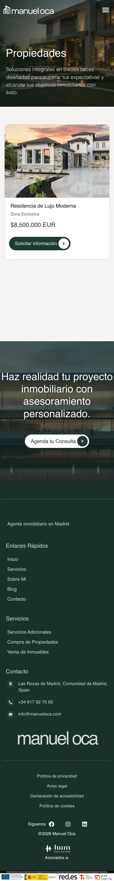 Manuel Oca · Propiedades · Móvil