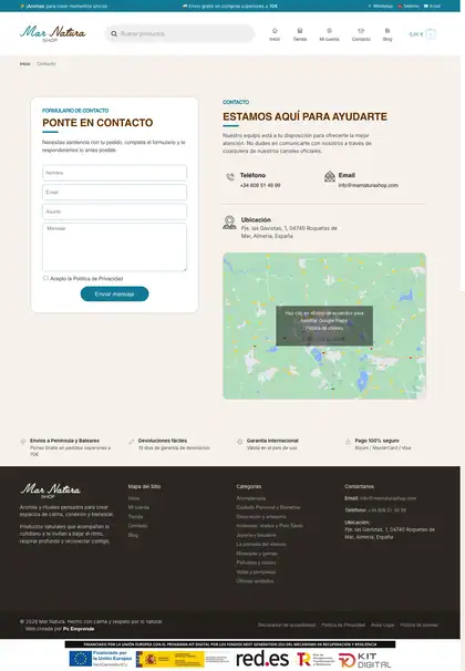 Mar Natura Shop · Contacto