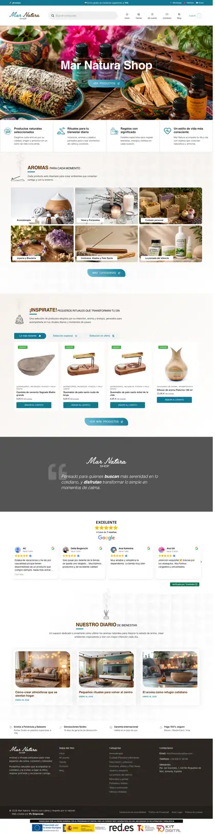 Mar Natura Shop · Inicio