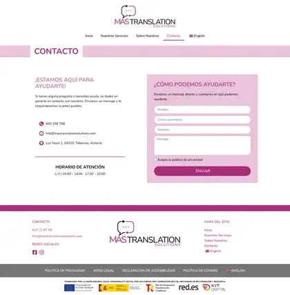 Màs Translation Solutions · Contact us