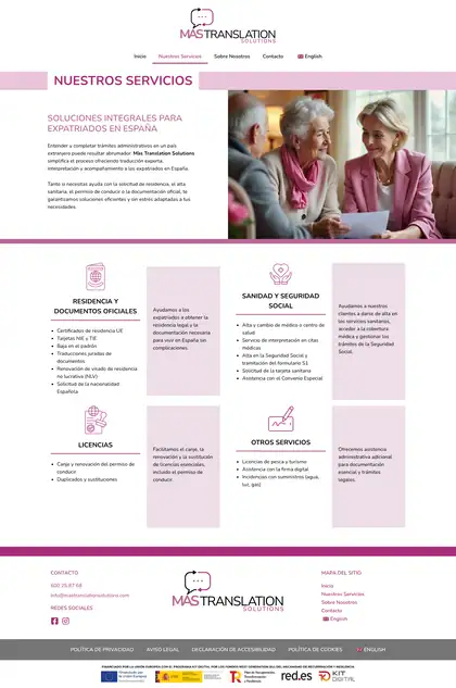 Màs Translation Solutions · Nuestros Servicios