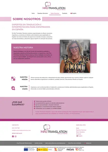 Màs Translation Solutions · Sobre Nosotros