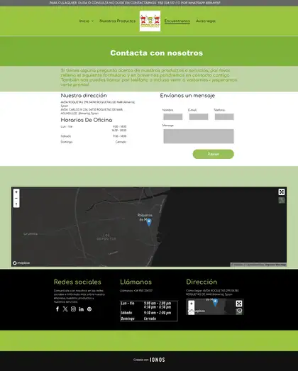 Merkacolor · Contacto (antes)