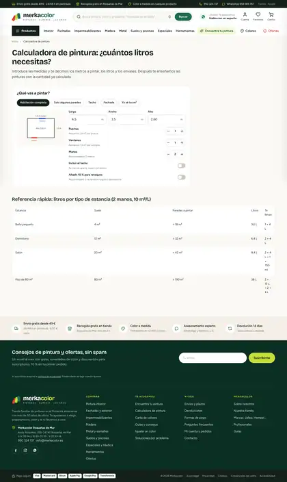 Merkacolor · Calculadora