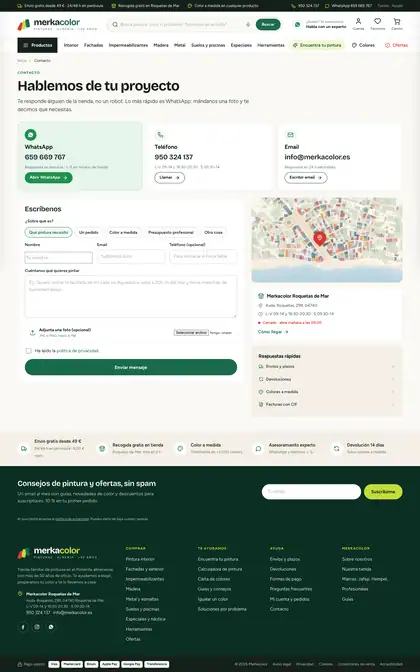Merkacolor · Contacto
