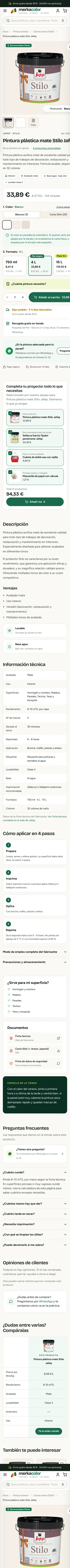 Merkacolor · Ficha · Plástica mate · Móvil