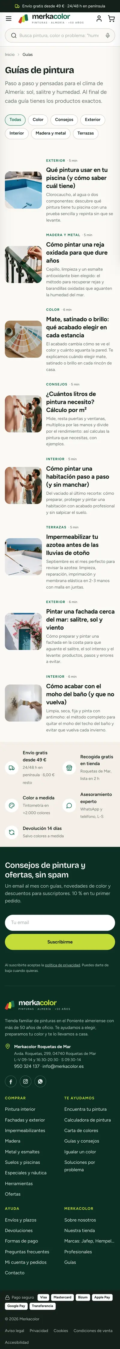 Merkacolor · Guías · Móvil