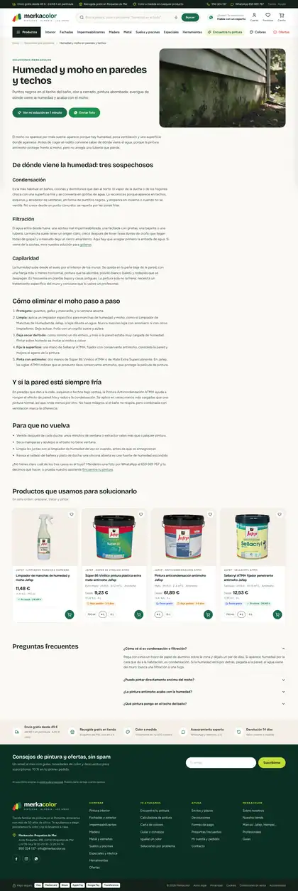 Merkacolor · Humedad y moho