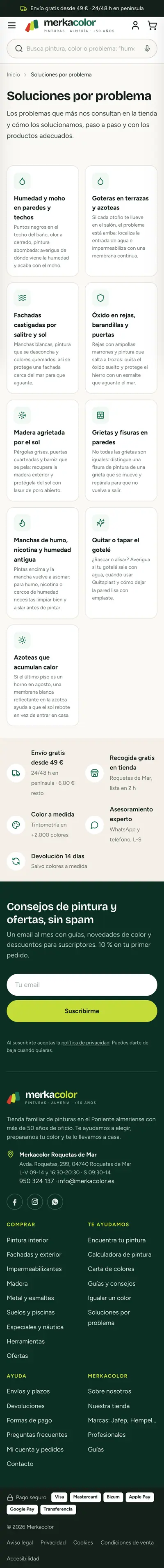 Merkacolor · Soluciones · Móvil
