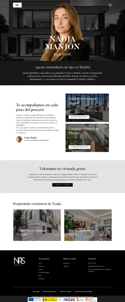 Nadja Real State · Inicio