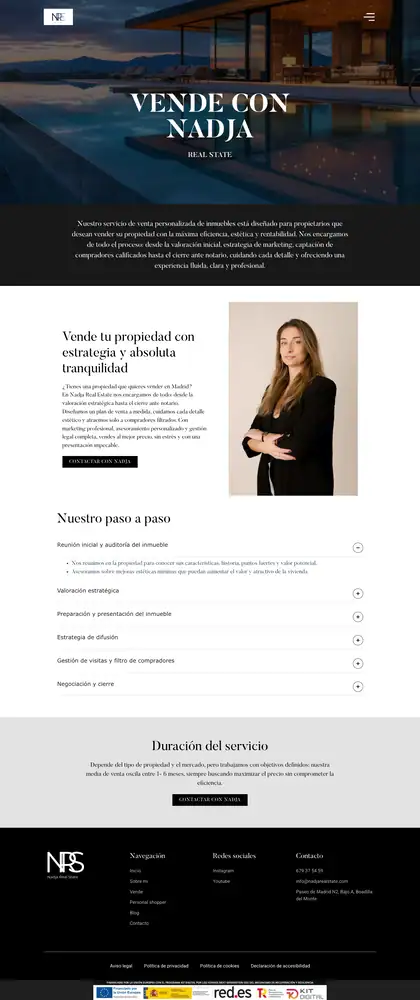 Nadja Real State · Vender propiedad