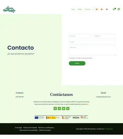 Olives Baraka · Contacto