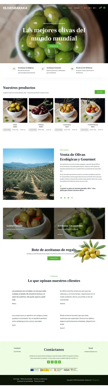 Olives Baraka · Inicio