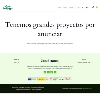 Olives Baraka · Tienda