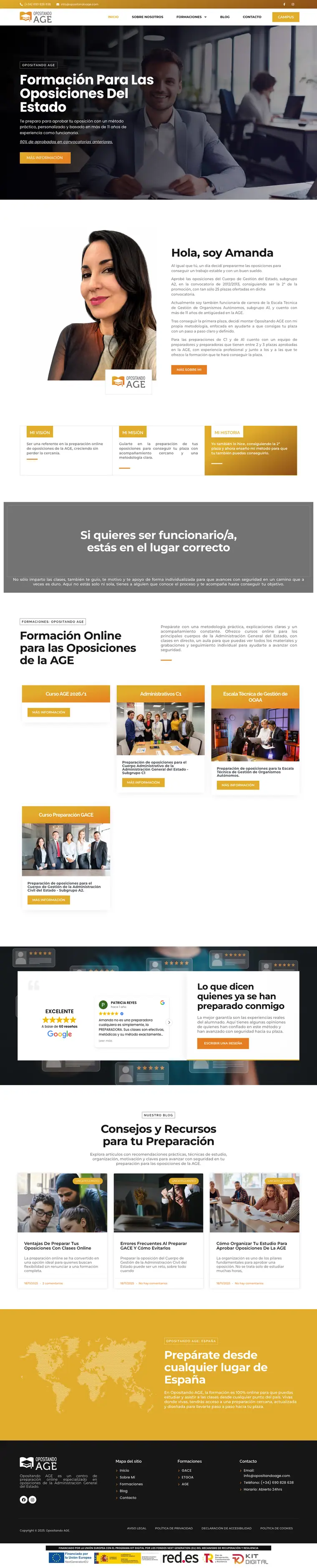 Web de Opositando AGE