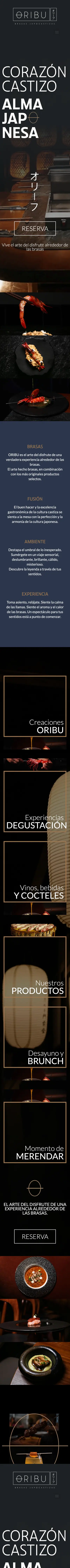 Oribu Madrid · Inicio en el móvil