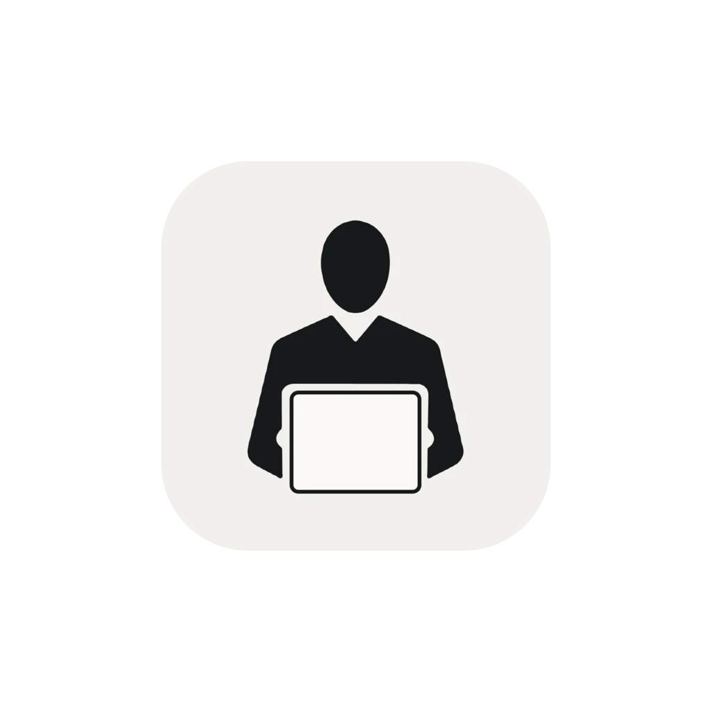 Pc Emprende · Icono sobre grafito