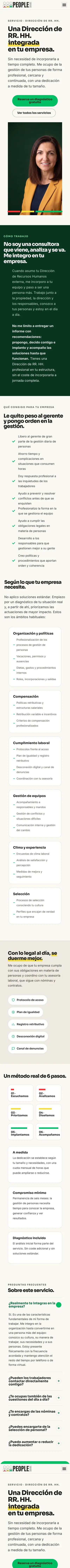 PeopleBoost · Dirección de RR. HH. externa · Móvil