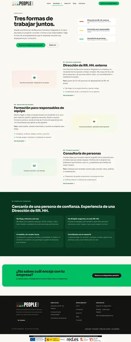 PeopleBoost · Servicios