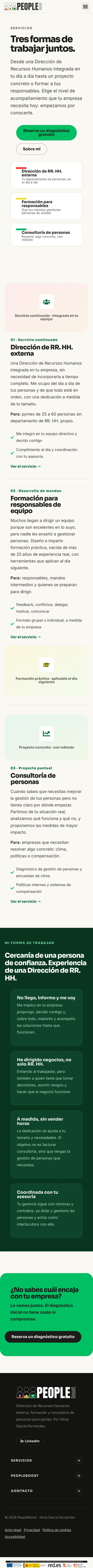PeopleBoost · Servicios · Móvil