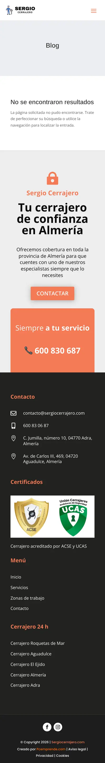 Sergio Cerrajero · Blog · Móvil