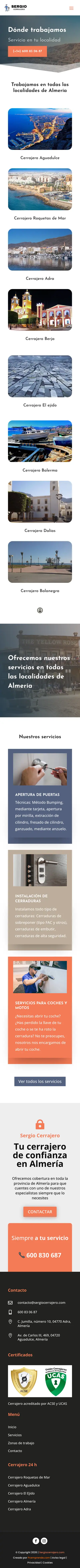 Sergio Cerrajero · Dónde trabajamos · Móvil