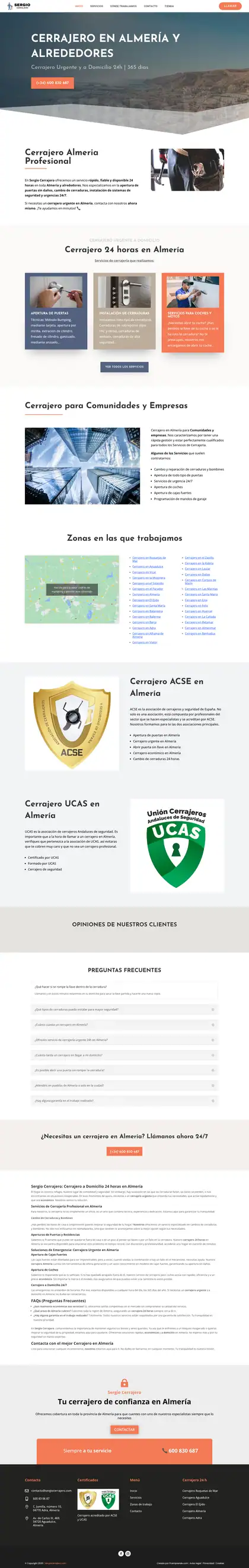 Sergio Cerrajero · Inicio