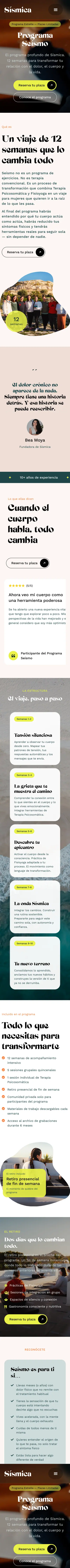 Sísmica · Programa Seísmo · Móvil