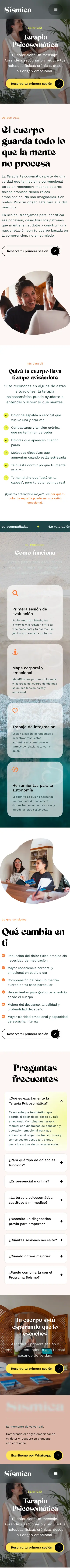 Sísmica · Terapia Psicosomática · Móvil