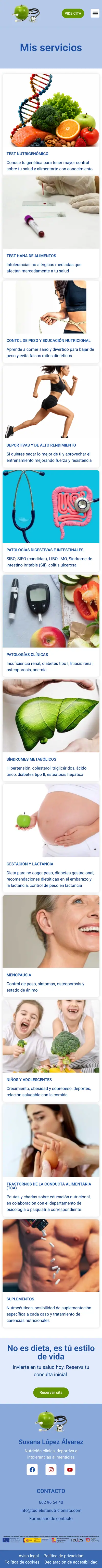 Tu Dietista Nutricionista · ¿Qué hacemos? · Móvil