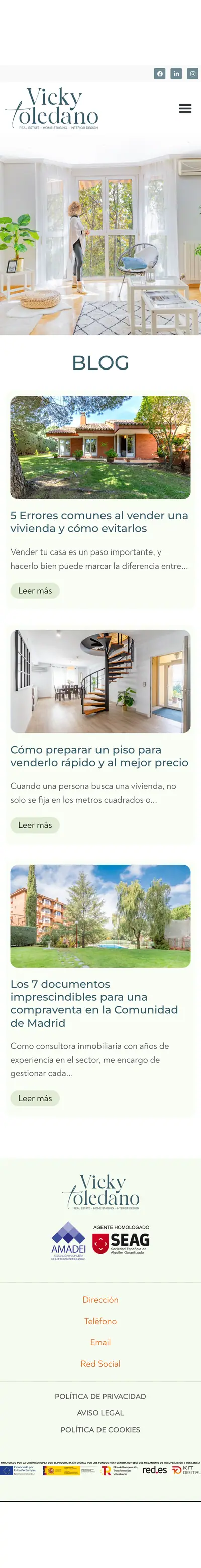Victoria Toledano · Blog · Móvil