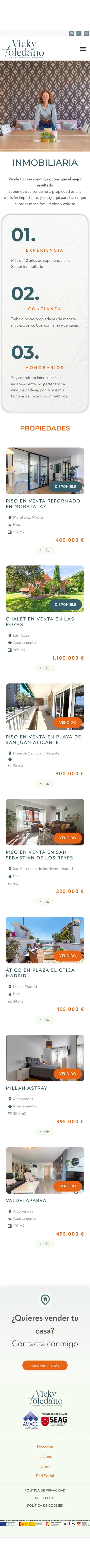 Victoria Toledano · Inmobiliaria · Móvil